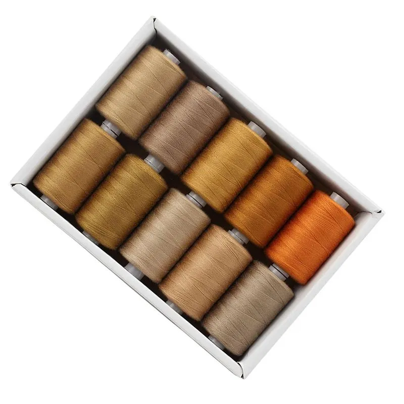 Kit De Linhas De Costura Poliéster 1000 Jardas Por Bobina Todos
