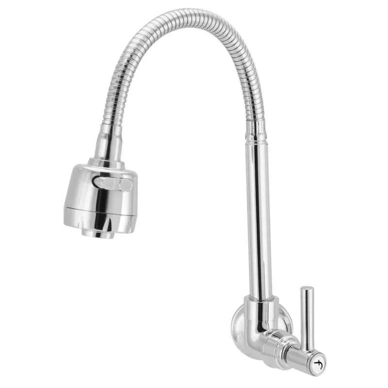 Torneira Gourmet Luxo Parede Cozinha Tubo Flexível Forusi