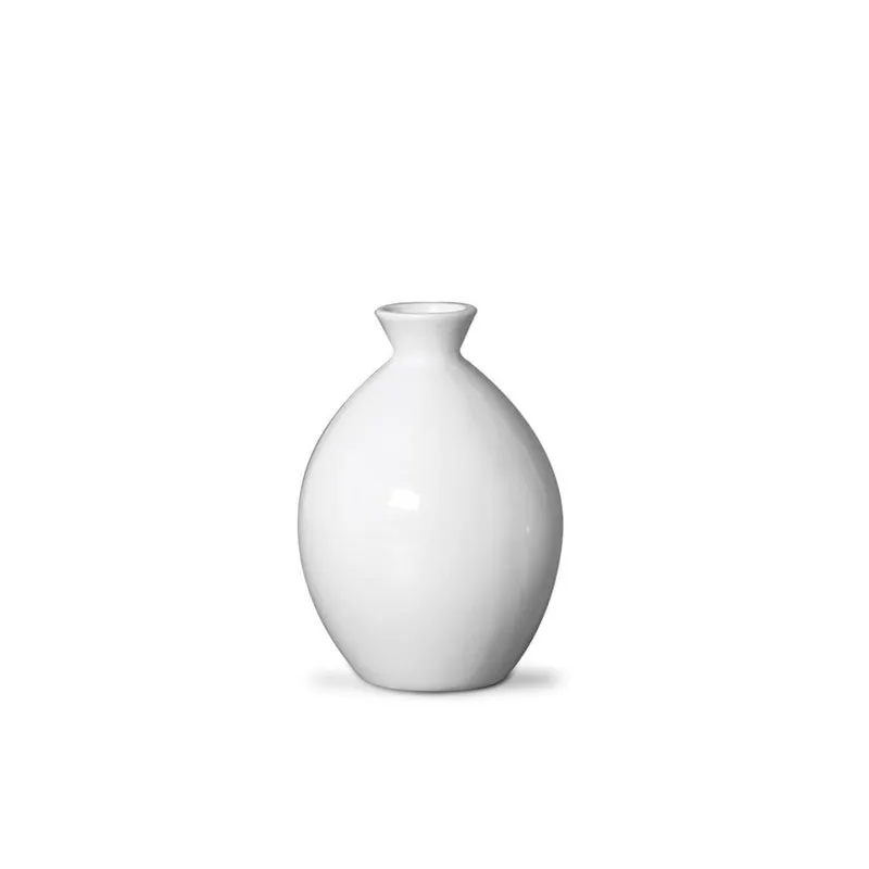 Vaso Decorativo De Cerâmica Marajó Pequeno Branco