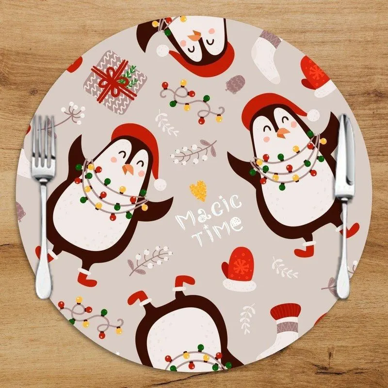 Sousplat Em Mdf Com Estampa Magic Time Natal