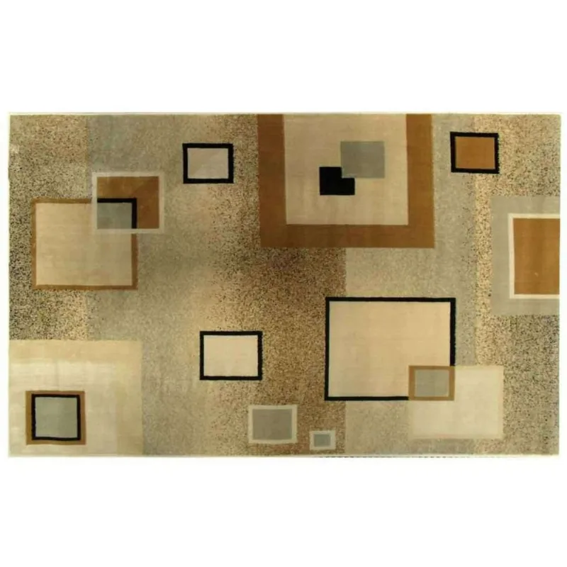 Passadeira Marbella Quadrado Preto 60x230cm Rayza