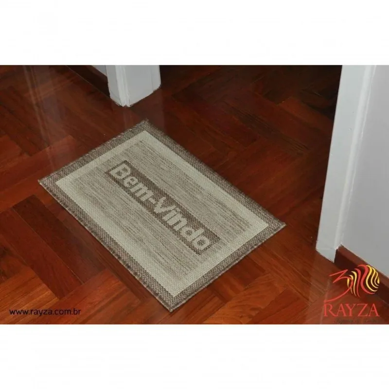 Capacho Sisal Look Bem Vindo Grande 005 Arena 050x090 Cm