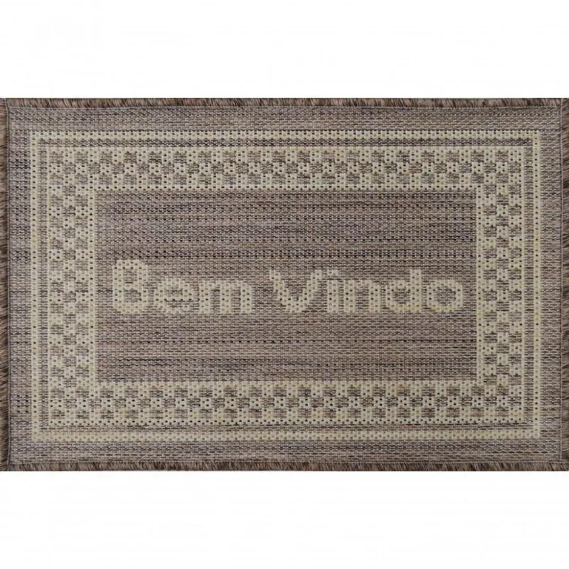 Mini Capacho Sisal Look Bem Vindo 008 Castor 040x060 Cm