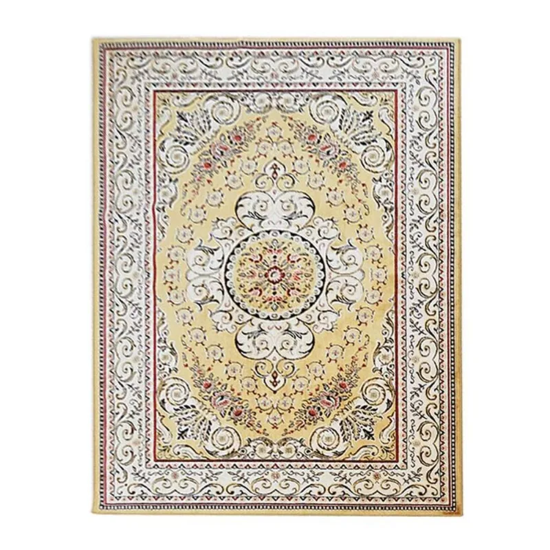 Tapete Kerman Retangular Veludo 98x150 cm Caramelo