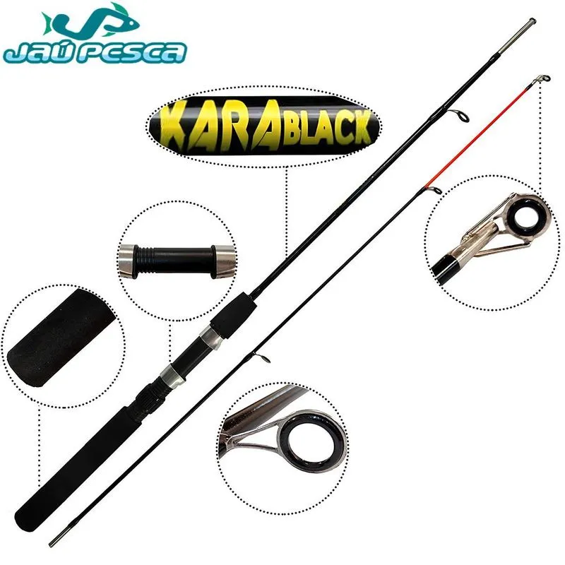 Kit Duplo Vara 2p 1,50 Mts + Molinete Maleta Saq Ração E Sup