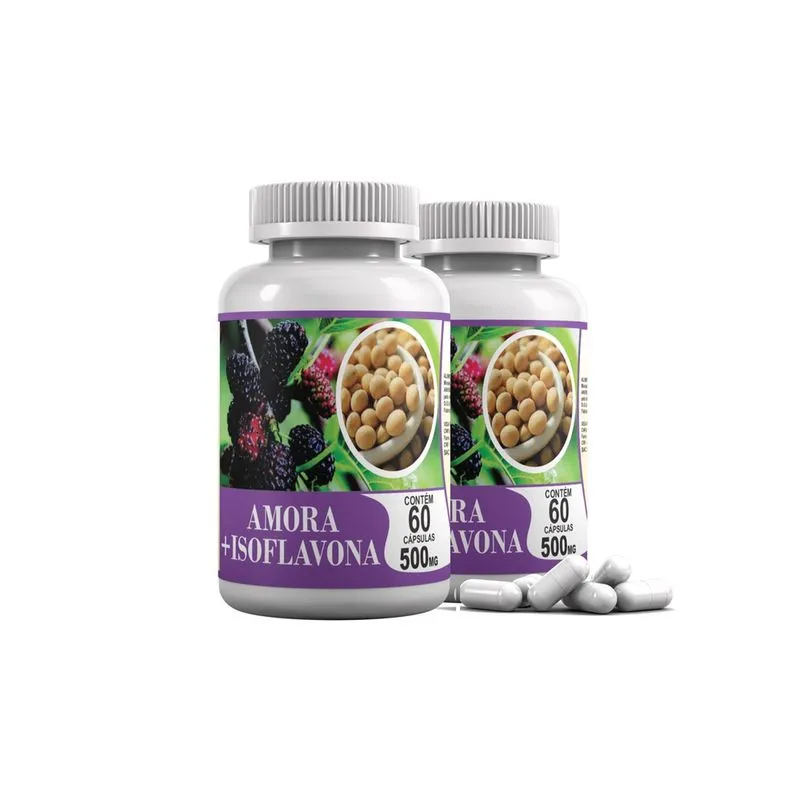 Amora + isoflavona 500 mg c/ 120 cáps