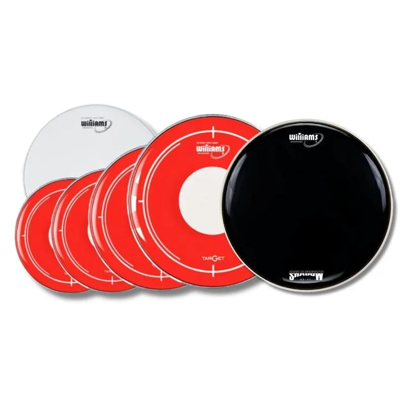 Kit Pele Bateria Rdt2 Williams 10 12 14 18 14cx + 18 Ws1sc