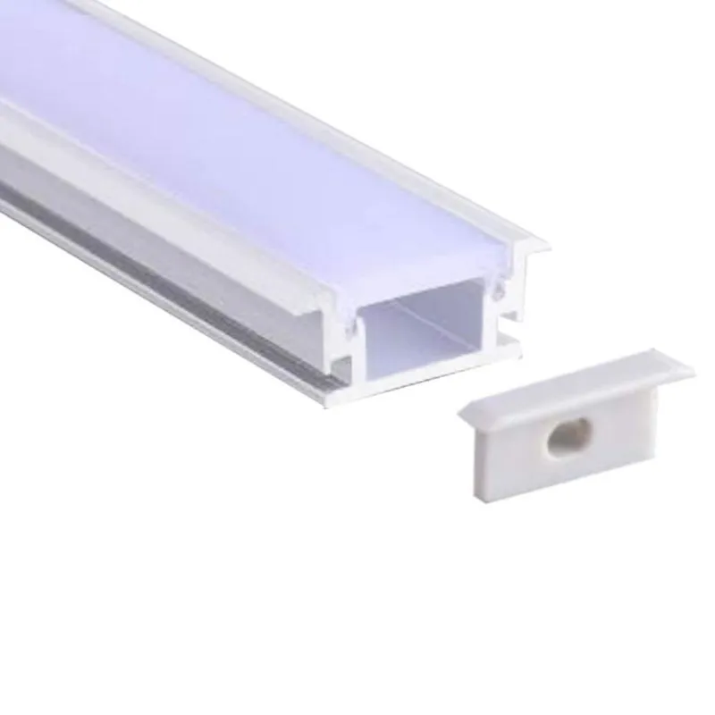 Perfil Embutir Branco Para Piso - 1 Metro
