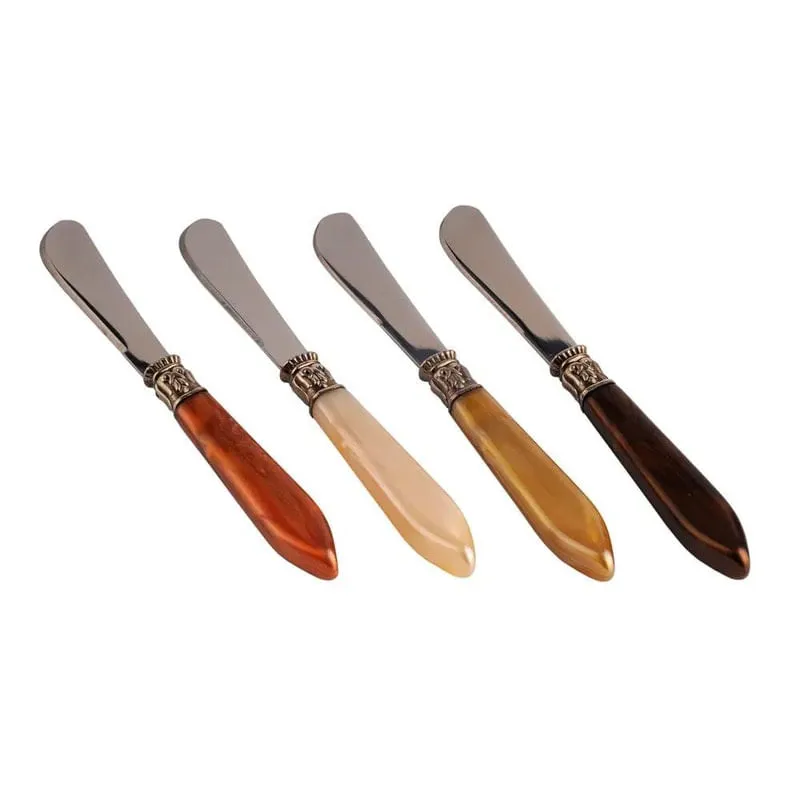 Conjunto De 4 Espátulas Em Aço Inox Pérola