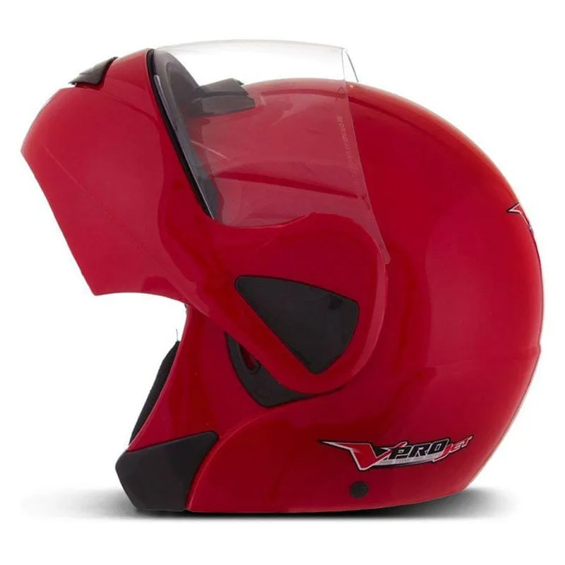 Capacete Escamoteável Robocop Protork V-Pro Vermelho 62