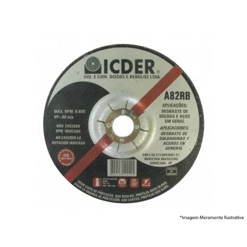 Disco Desbaste Ferro 7X1/4X7/8 A82Rb