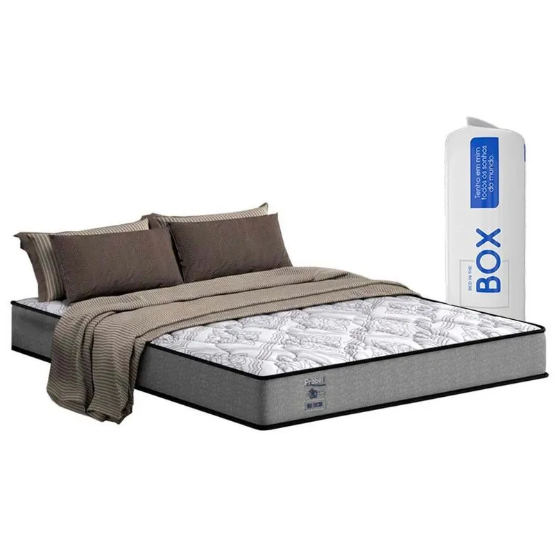 Colchão King Espuma D28 a Vácuo de Night and Day Gray Bed In Bag 017 (193x203x17) - Probel
