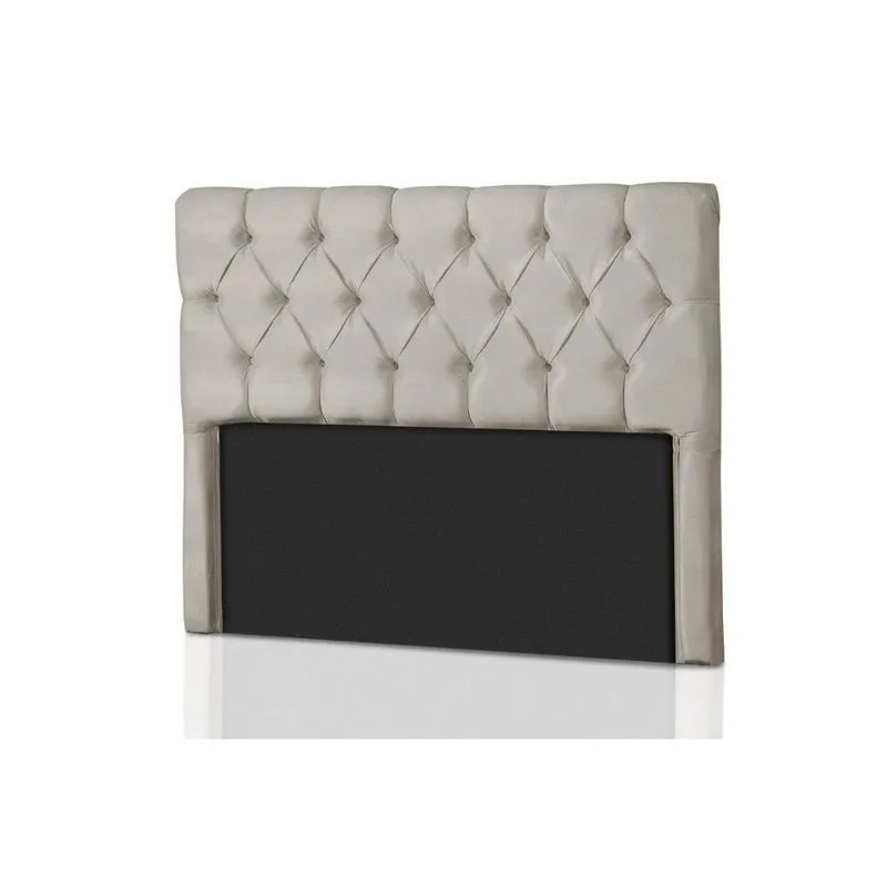 Cabeceira Cama Box Estofada Casal Prodormir Califórnia Suede Bege Claro - Probel