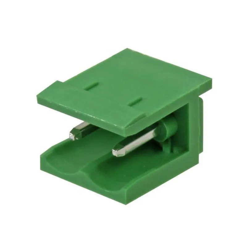 Borne Pci Macho 90g 2 Vias Passo 5,08mm Verde Br8 Metaltex