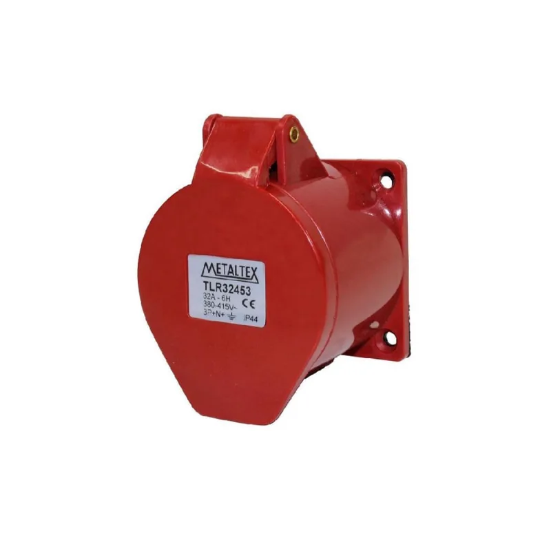 Tomada De Embutir Reta 32A 220-250V 3P + N + E - Metaltex