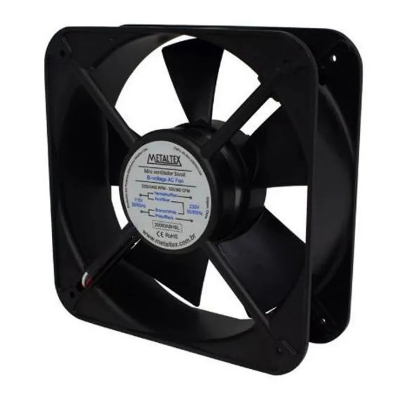 Cooler Ventilador 200X200X60 220V 20060C2Hbl Metaltex