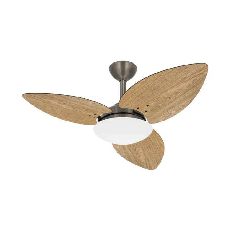 Ventilador Teto Winds Bronze 3 Pás Freijó Quarto Ventax 220V