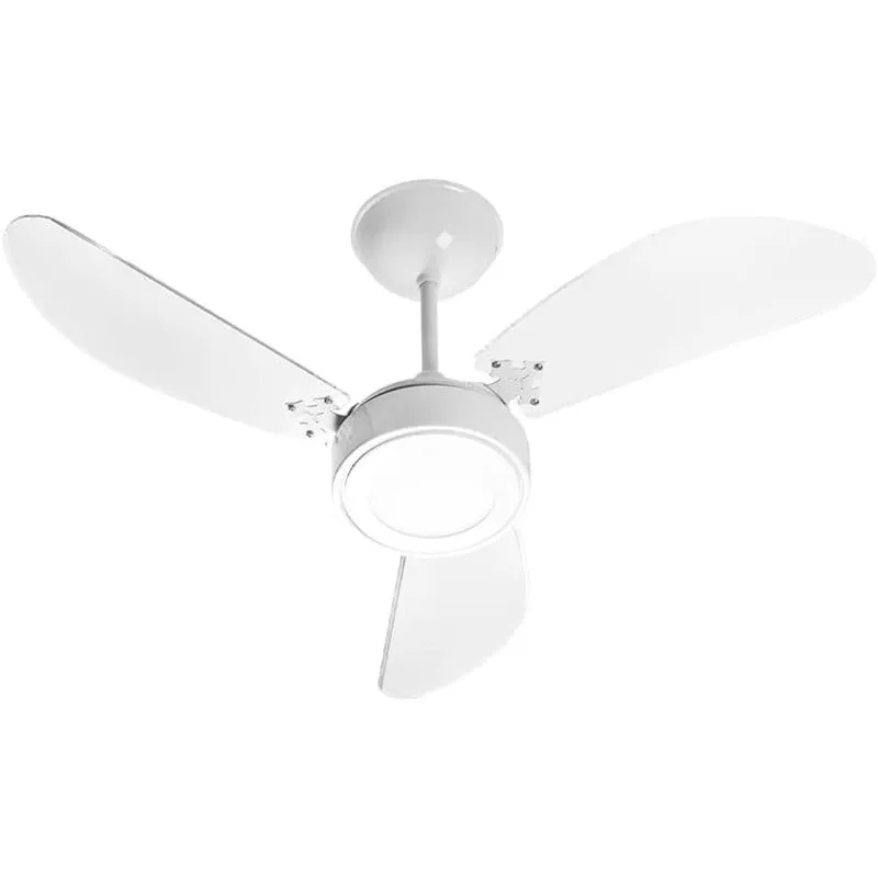 Ventilador De Teto New Cristal Led 3pás Brancas Led 12w 6000k 127v - Venti-Delta