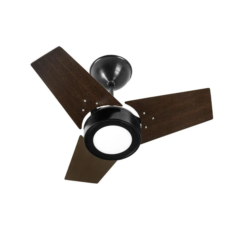 Ventilador De Teto Venti-delta Fit Led Preto Tabaco 220v