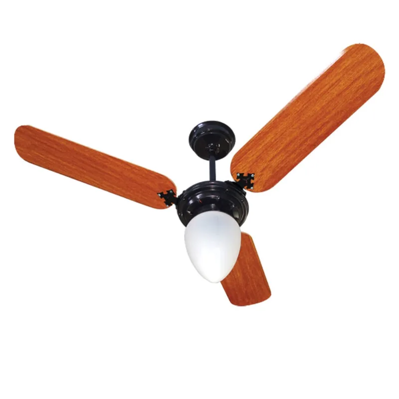 Ventilador De Teto 220V Super Delta Light gp 3P Mogno/Preto
