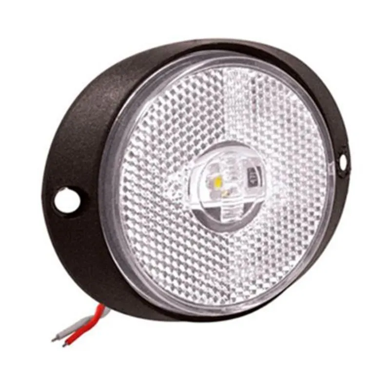 PL07120062 LANTERNA LATERAL LED OVAL CRISTAL POSIÇÃO COM CABOS EM ACRÍLICO Fornec: PRADOLUX Qtd