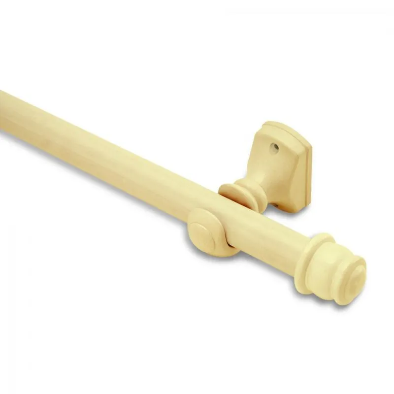 Kit Varão Simples De Cortina 300cm Com Emenda Eco Compacto Belchior Bege