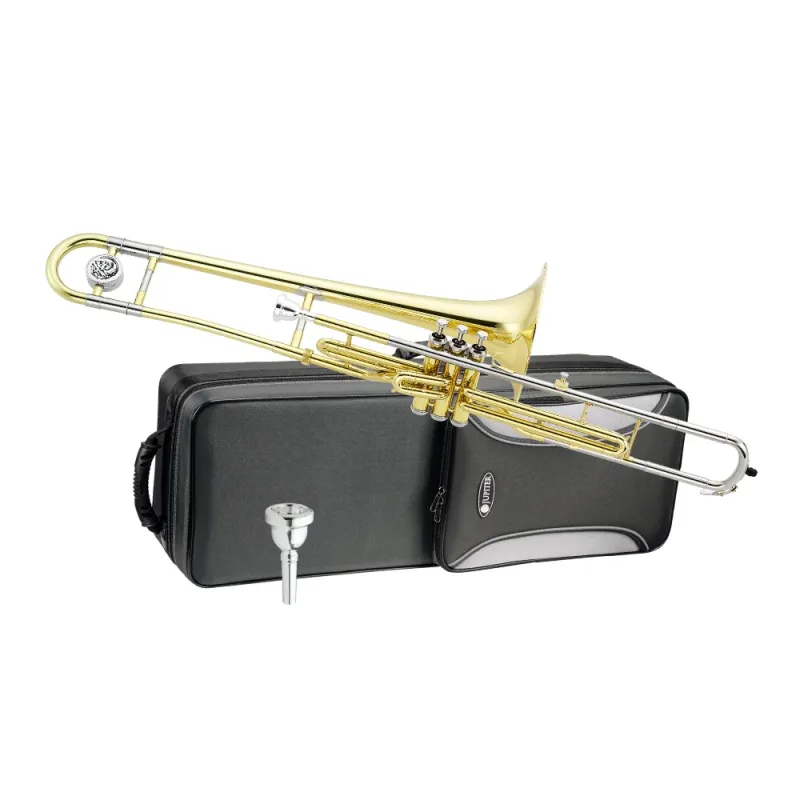 Trombone de Pisto Jupiter JTB720VQ 700 Series em C Corpo em Lat�o Laqueado Campana de 8 Polegadas Pist�es em A�o Inoxid�vel com Bag para Orquestra e Bandas