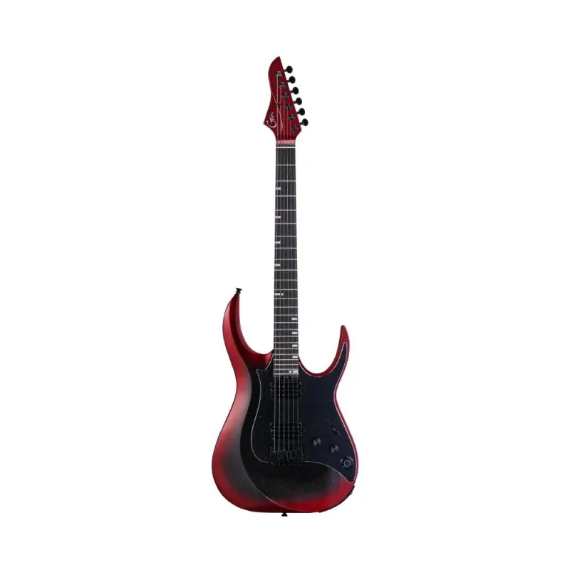 Guitarra Inteligente Mooer GTRS M800C com Efeitos Integrados Bluetooth Bateria Recarreg�vel Captadores HH Dark Red