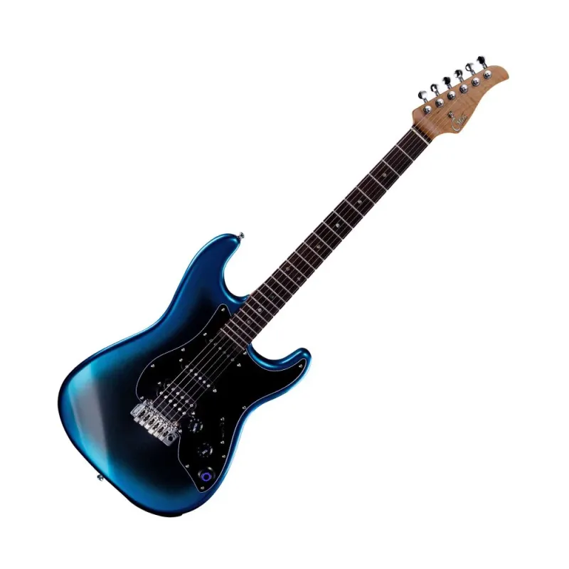 Guitarra Inteligente Mooer GTRS P800 Efeitos Integrados Bluetooth Captadores HSS Dark Night