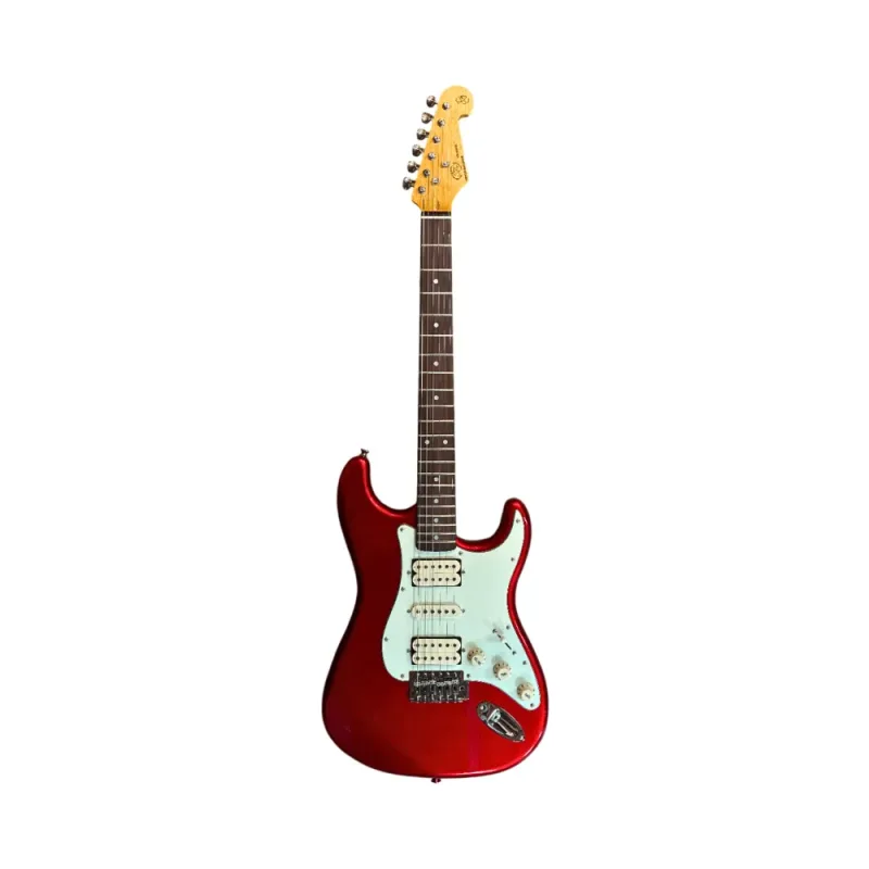 Guitarra SX SST62 Candy Apple Red Corpo Basswood Bra�o Maple Escala Rosewood Captadores HSH