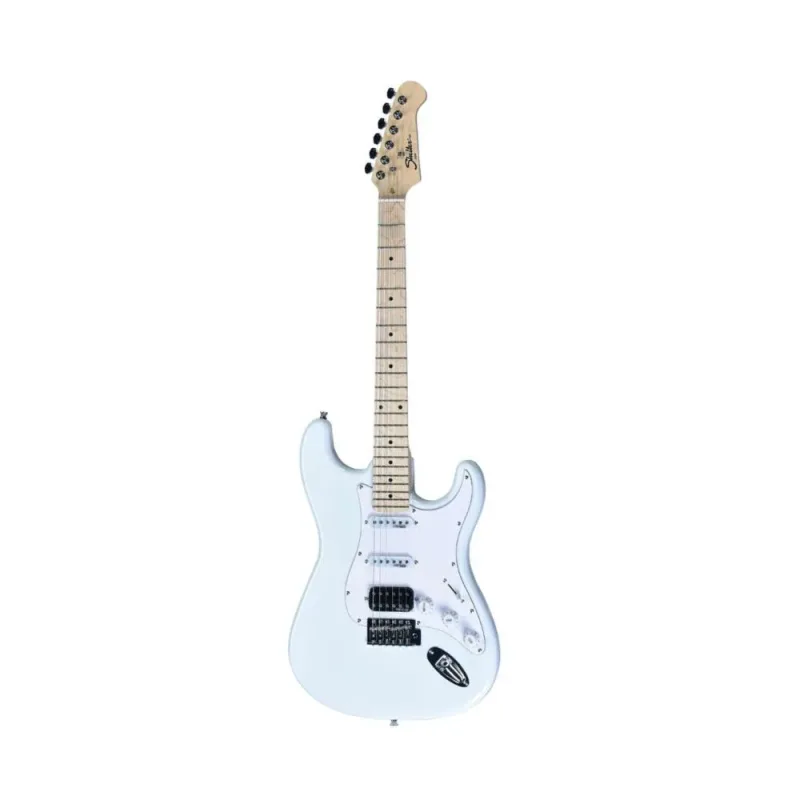 Guitarra Shelter SSW Olympic White Corpo Basswood Bra�o Maple Captadores Wilkinson HSS