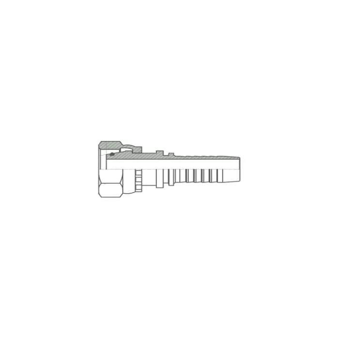 Terminal para Mangueira Hidráulica GTOP-GBR FDKOP-30-16-1-M42X20 T30 FA-30-16 1-M42 x 2 T30, Kit com 10 Unidades