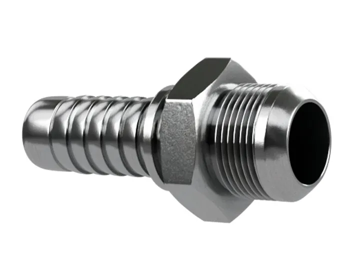 Terminal para Mangueira Hidráulica GTOP-GBR MJIC-8-6-3/8X3/4-16 3/8 x 3/4-16 Reto, Kit com 10 Unidades
