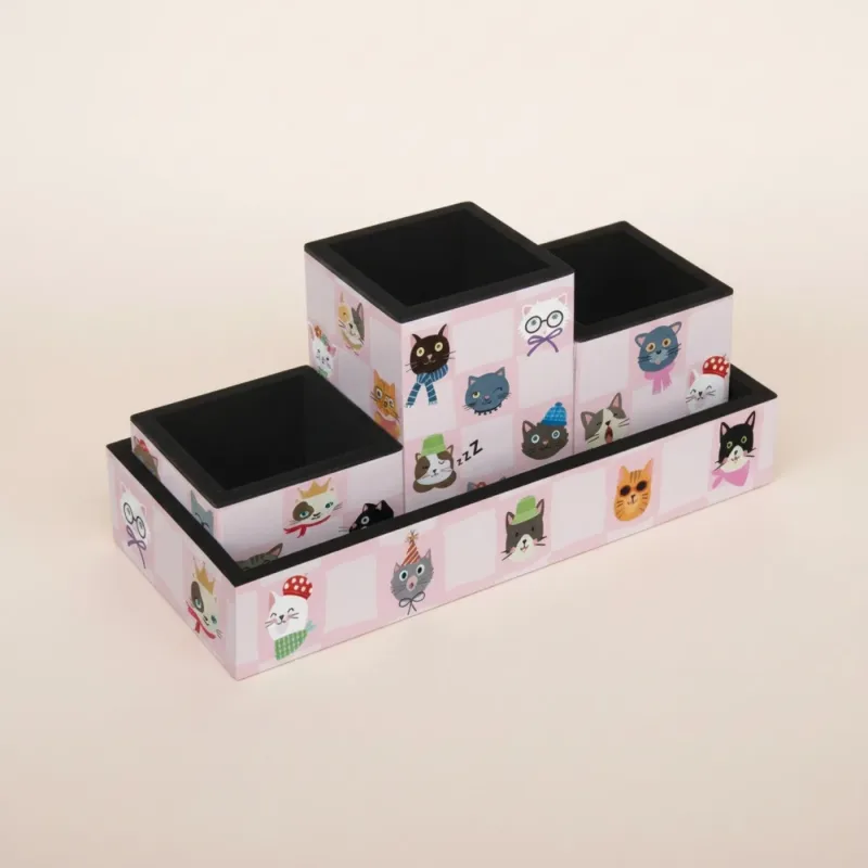 Organizador de Mesa Slim Clube dos Gatinhos - Fina Ideia