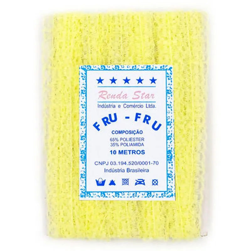 Fru Fru Renda Star 1,8cm 10 Metros Amarelo UN