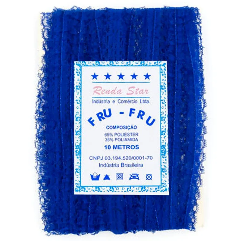 Fru Fru Renda Star 1,8cm 10 Metros Azul Royal UN