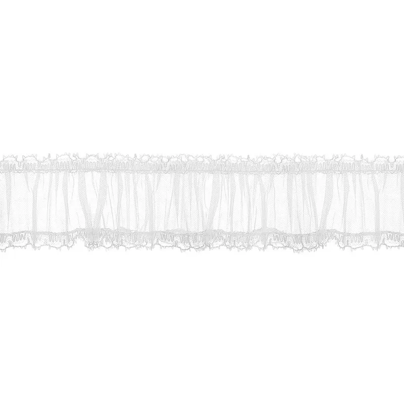 Renda Jabot 50mm Renda Star Peca com 10 Metros Branco UN
