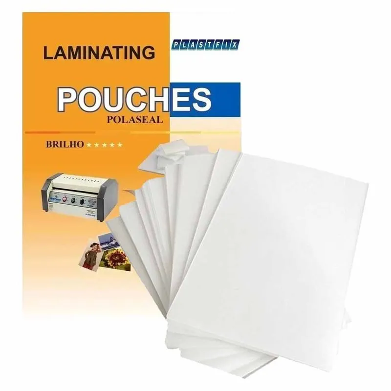 Plástico de Plastificação 220x307x05 A4 0307 Polaseal - 100UN