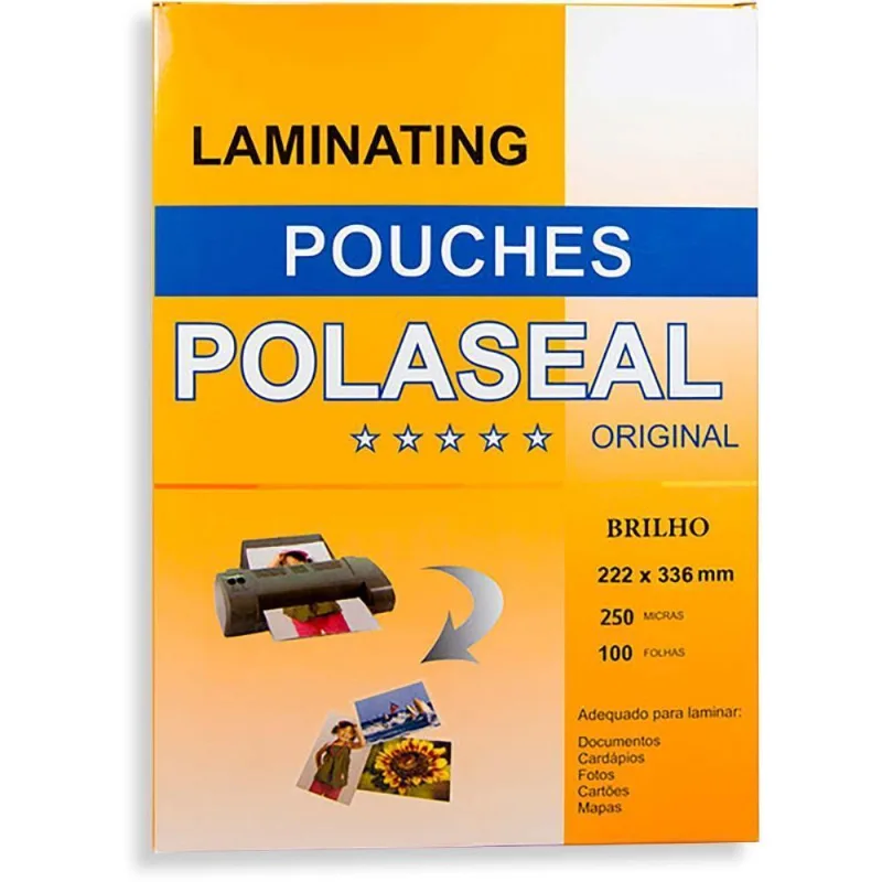 Plastico Para Plastificacao Polaseal Oficio 222x336 (0,10)
