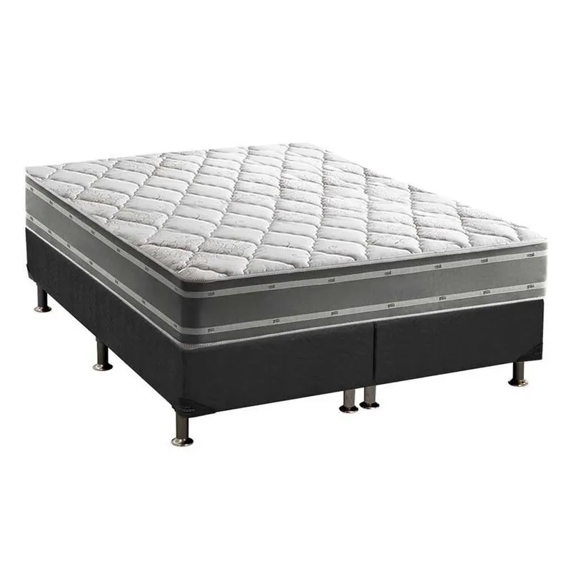 Colchão Anjos Espuma Ortopédic Supremo + Cama Box King 193