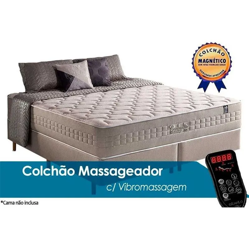 Colchão Anjos Molas Ensacadas Commodite c/Massagem King 193x203