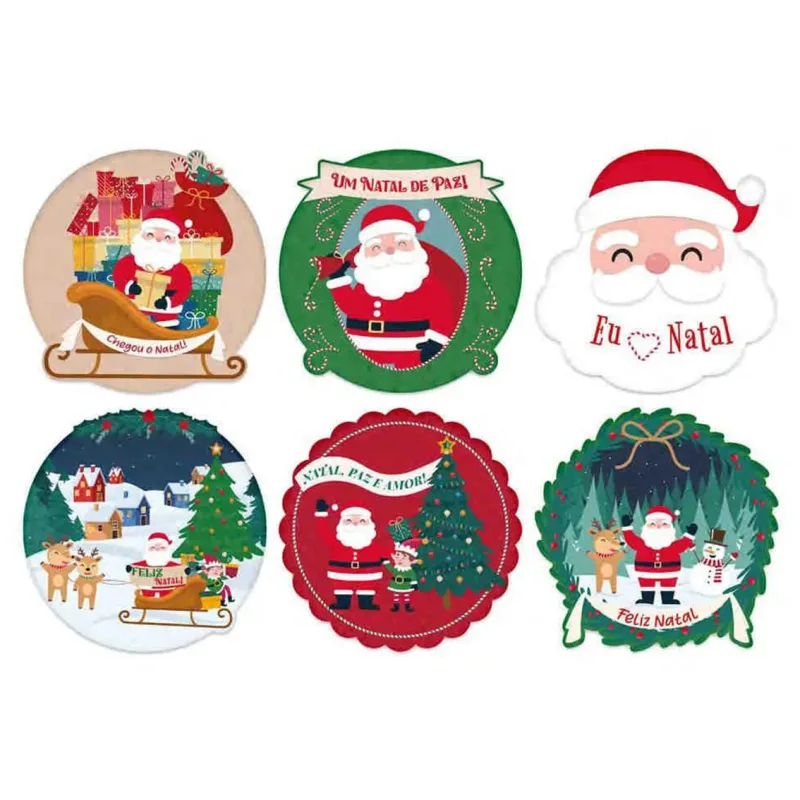 Jogo Americano Plastico Natal 38cm Multiart