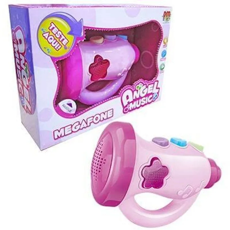 Megafone Com Luz E Som Dmt4316 Dmtoys