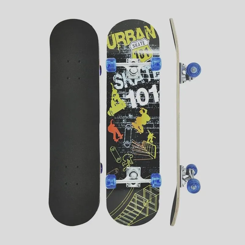 Skate Com Shape Em Madeira 80 Cm Urban
