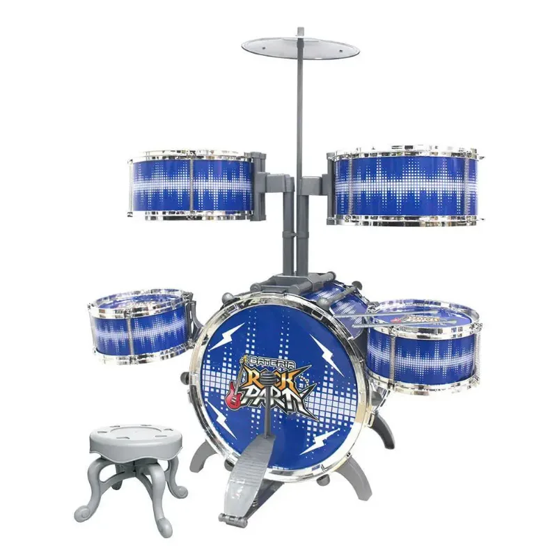 Bateria Rock Party Azul DMT6068 - Dm Toys