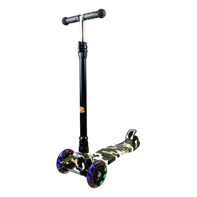 Patinete Flash Radical 3 Rodas Infantil Luzes Dm Toys