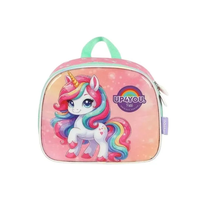 Lancheira Térmica Infantil Unicónio Rosa Escolar Up4you