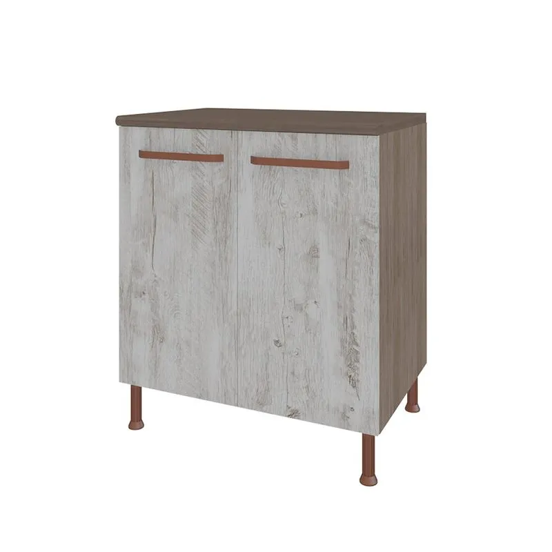 Balcão 80cm Indékes Gold 6118.11 com 2 Portas - Noce/Imperial