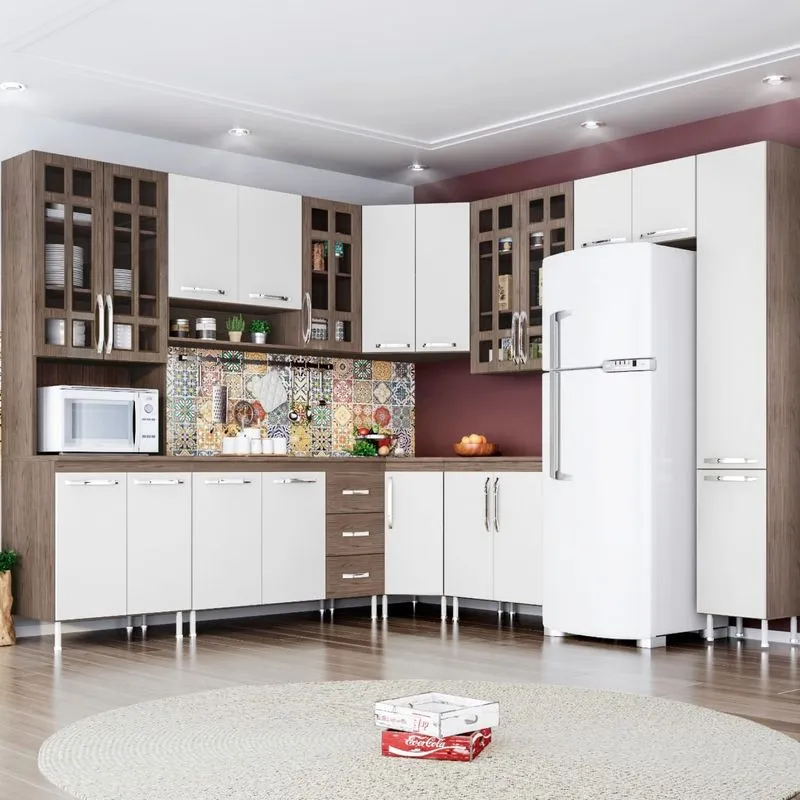 Cozinha Completa 9 Peças Louise Siena Móveis