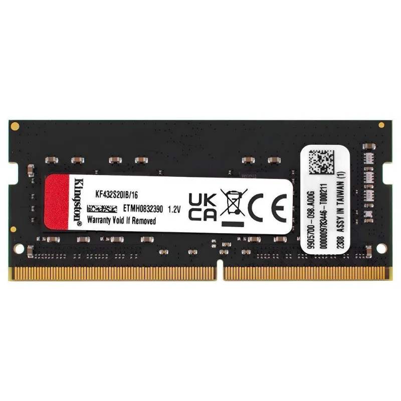 Memória Ram Para Notebook Kingston Fury Impact Ddr4 16gb 3200mhz - Preto (kf432s20ib/16)